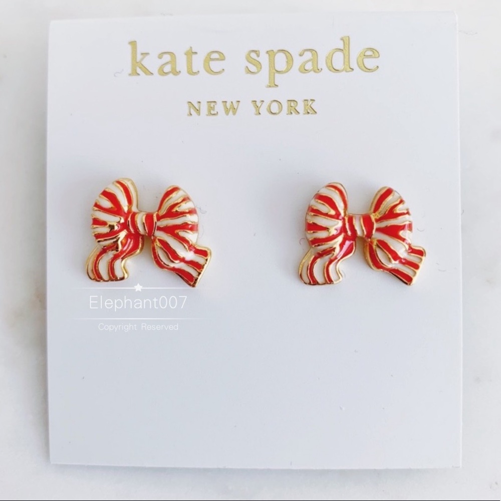 Kate spade bow tie earrings